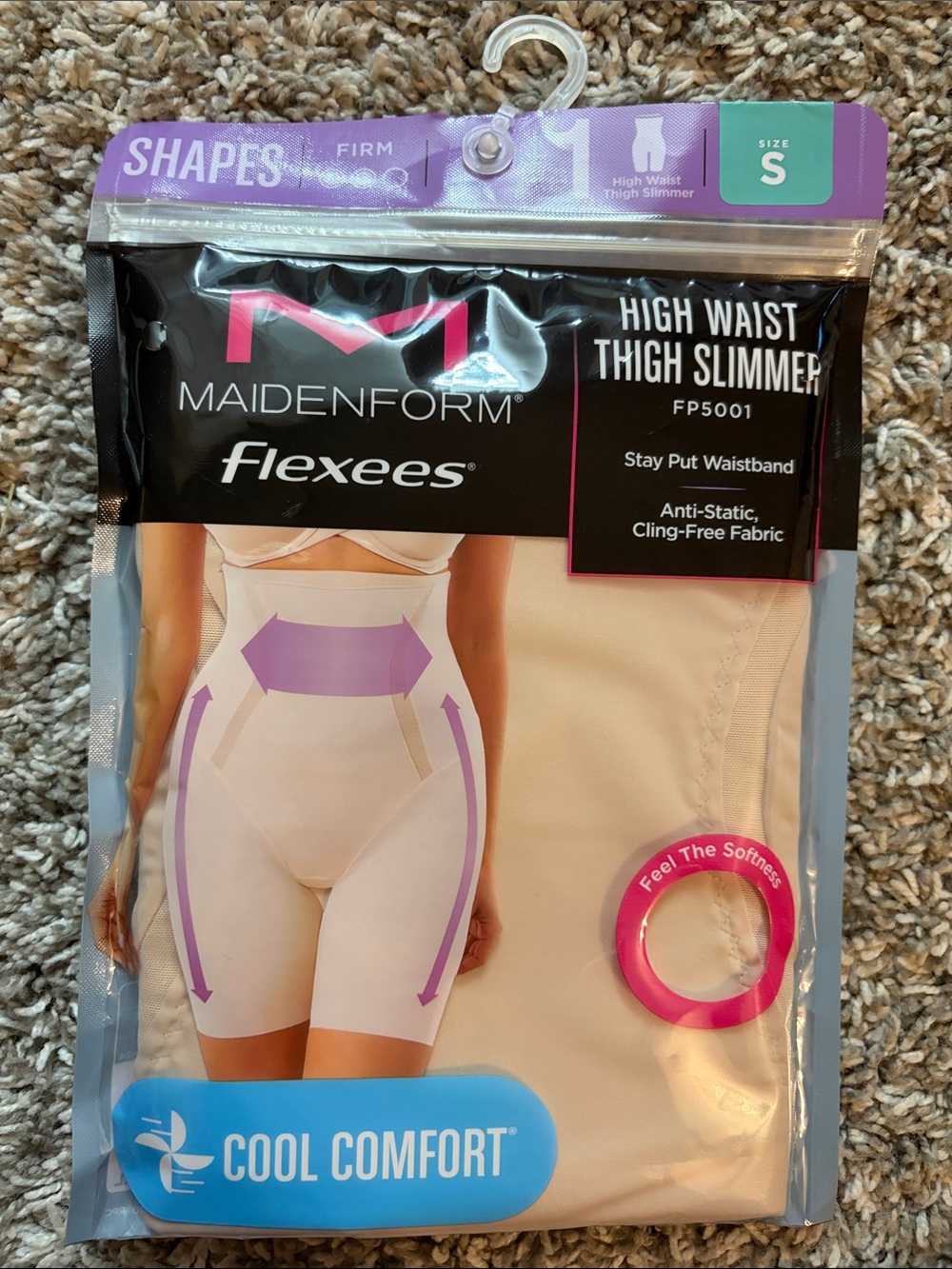 Maidenform Flexees High Waist Thigh Slimmer in Beige